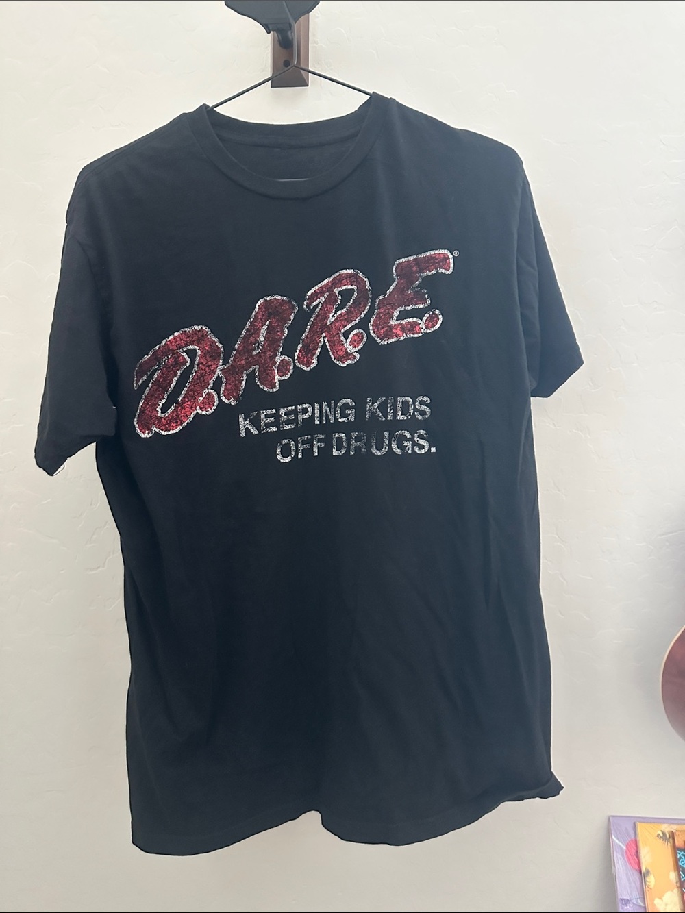 D.A.R.E. Black Short Sleeve Logo Tee